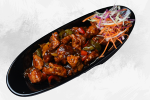 Crunchy Chicken with Pepper Sauce